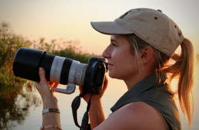 Studio photographer Tania Muche in Okavango Delta Botswana
